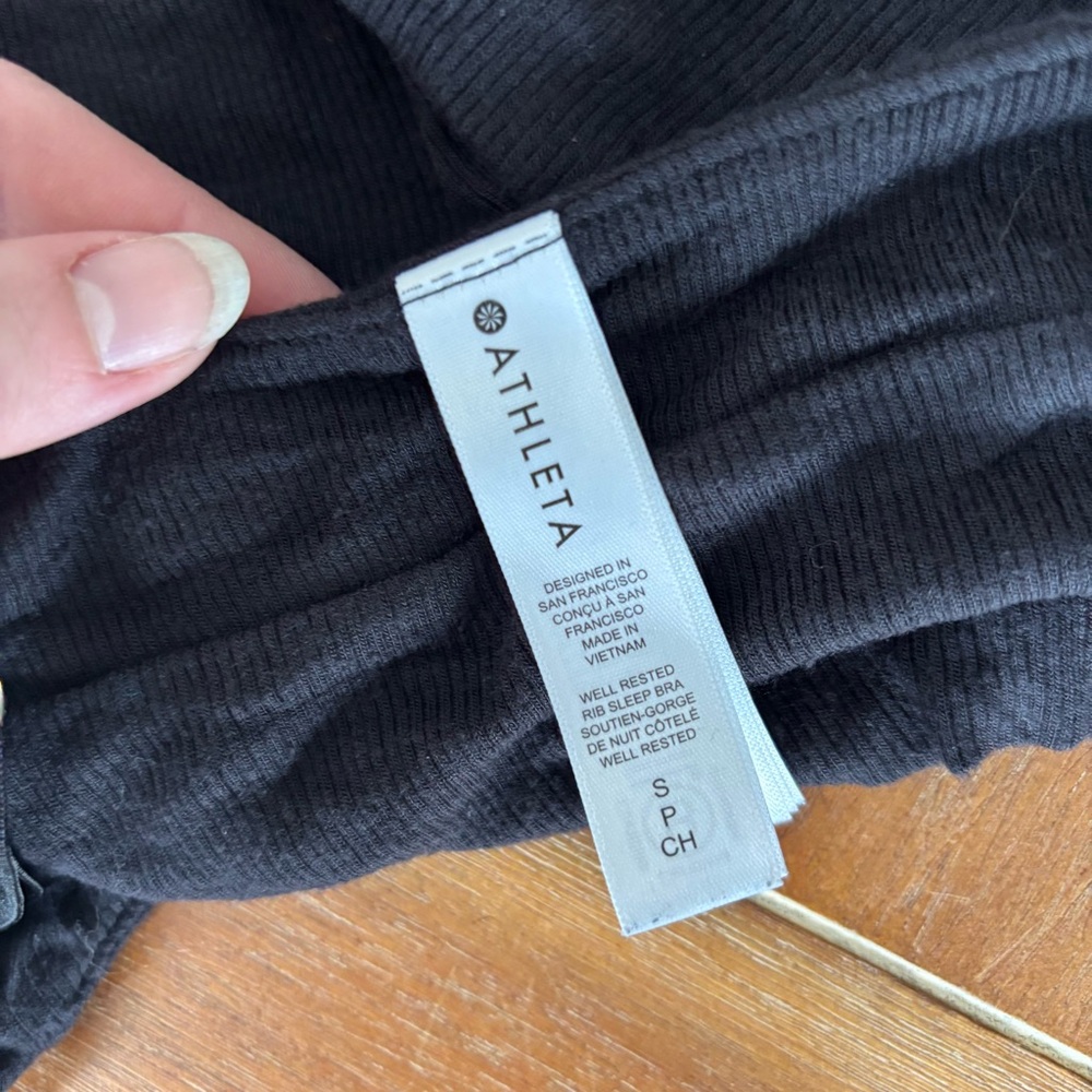 Athleta Ribbed Lounge Bra Small - Picture 4 of 4